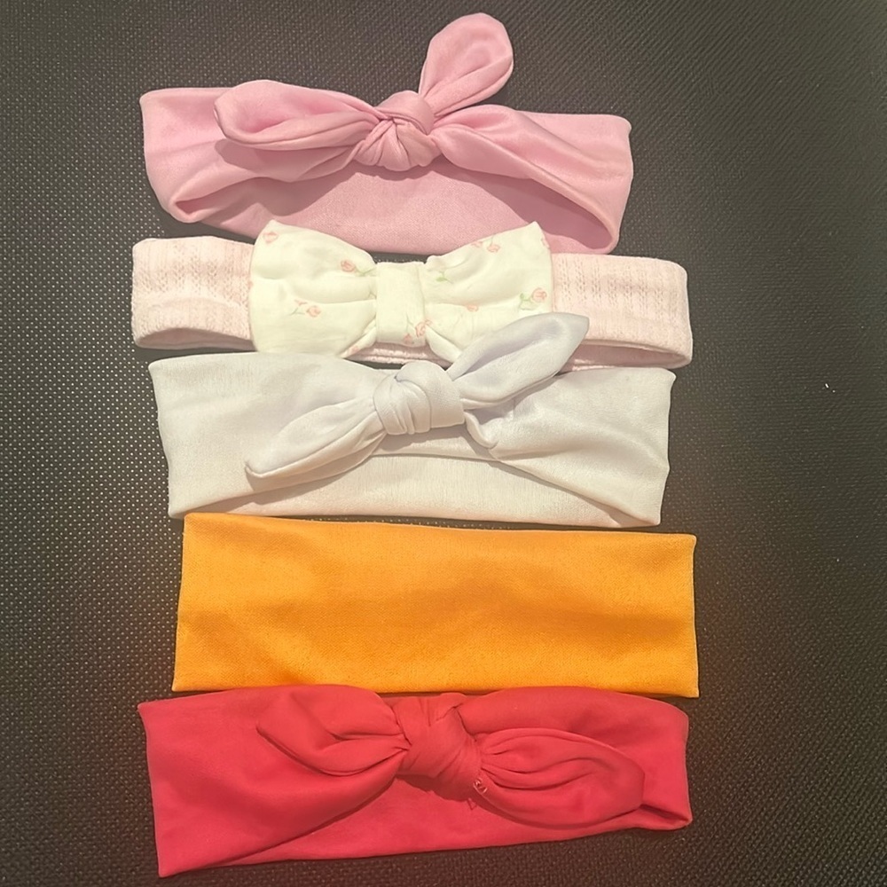 💥 2/$10 
Lot of 5 baby girls stretchy headbands newborn